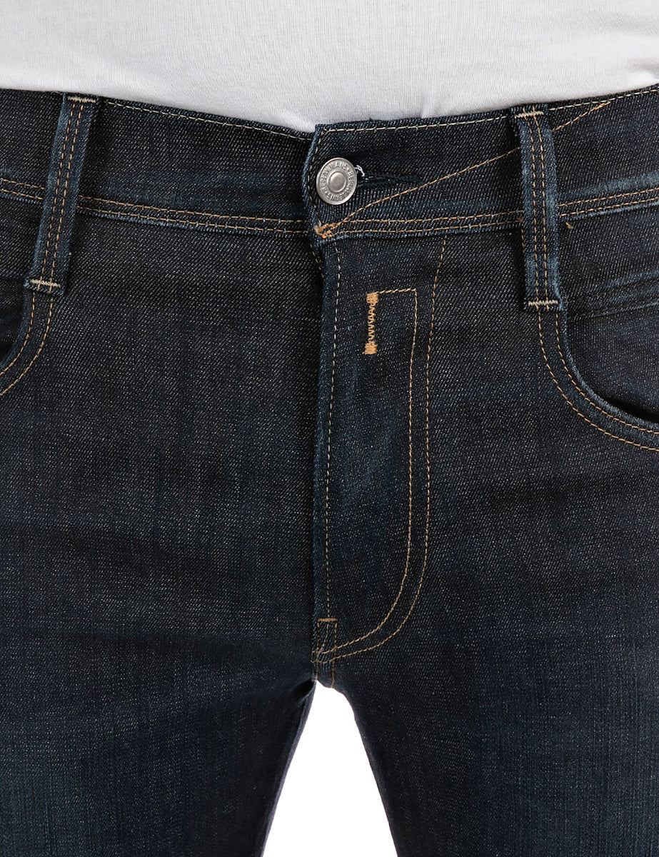 Blaue Slim-Jeans aus Bio-Baumwolle von Replay