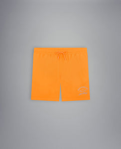 Short de bain à logo pour homme Paul & Shark orange | Georgespaul