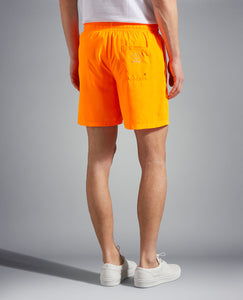Short de bain à logo pour homme Paul & Shark orange | Georgespaul