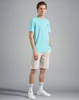 T-Shirt homme Paul & Shark turquoise
