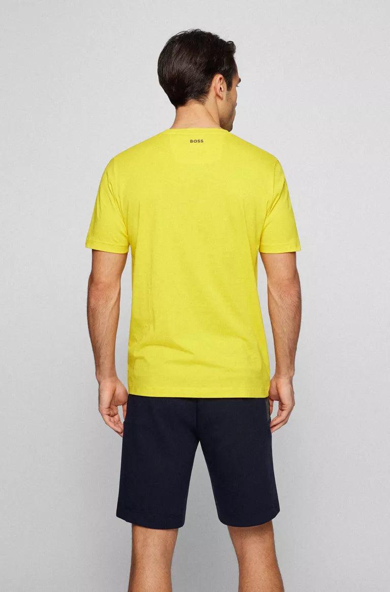 T-Shirt BOSS jaune en coton - Georgespaul