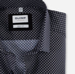 Laden Sie das Bild in den Galerie-Viewer, Chemise OLYMP ajustée marine en coton | Georgespaul
