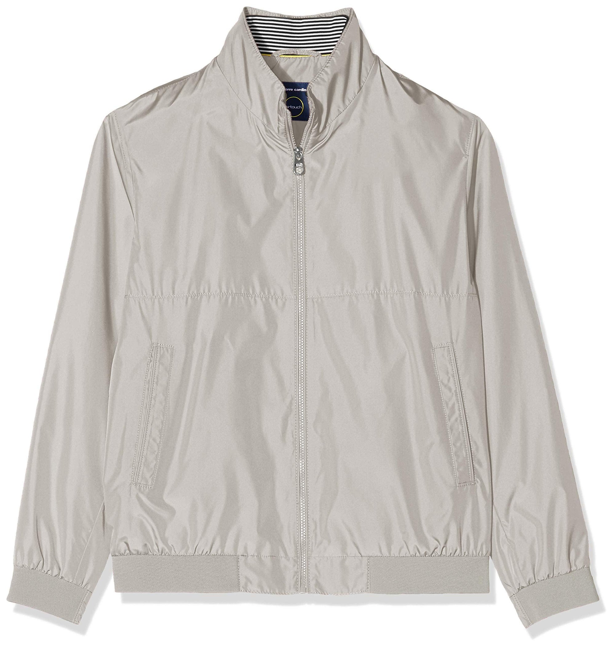 Blouson col montant Pierre Cardin gris - Georgespaul