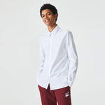 Afbeelding in Gallery-weergave laden, Chemise Lacoste blanche en coton stretch | Georgespaul
