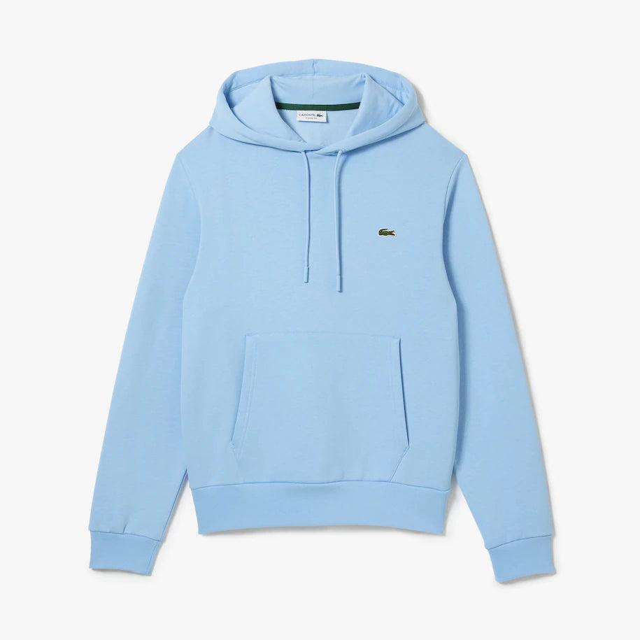 Sweat à capuche Lacoste bleu en coton bio - Georgespaul