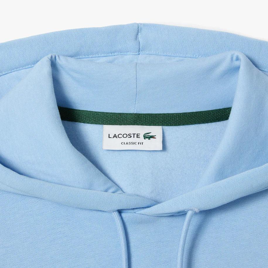 Sweat à capuche Lacoste bleu en coton bio - Georgespaul