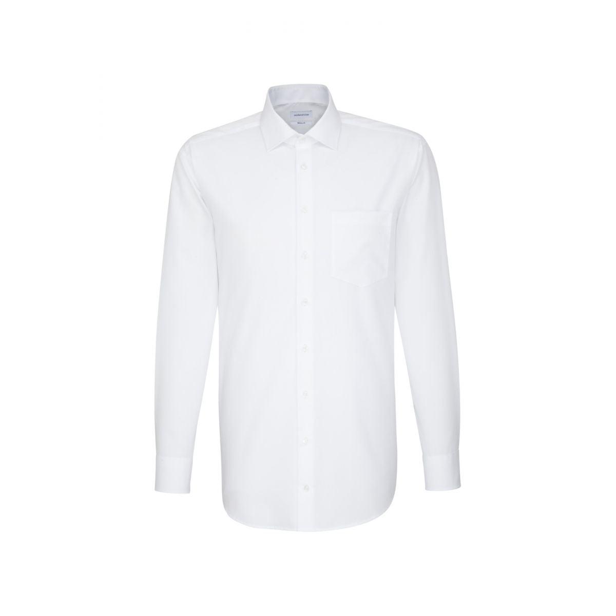 Chemise Seidensticker coupe droite blanche sans repassage - Georgespaul