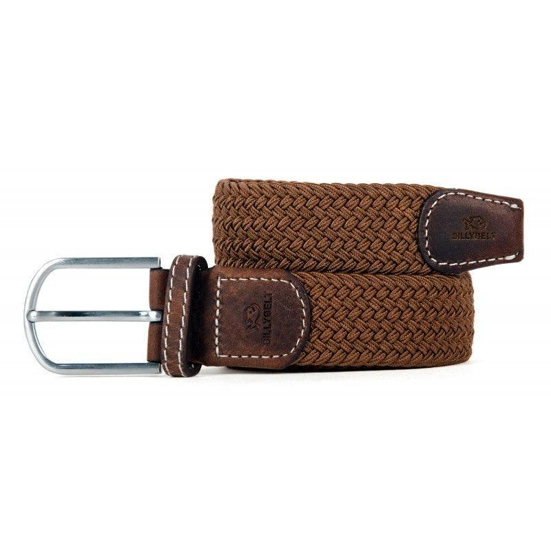 Ceinture tressée Billybelt marron camel en cuir - Georgespaul