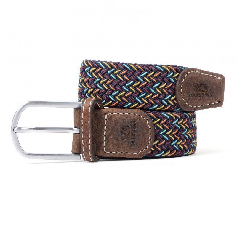Ceinture tressée Billybelt multicolore en cuir