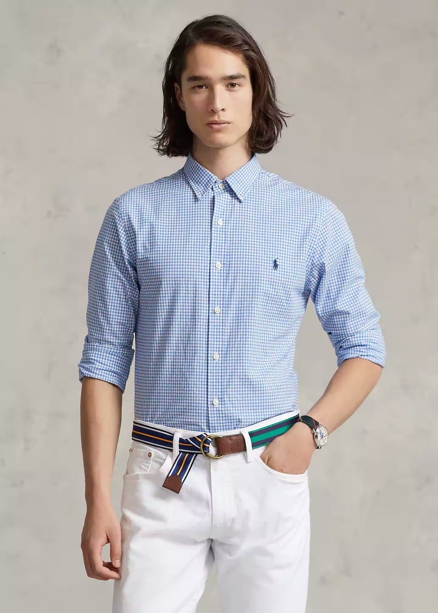 Chemise homme Ralph Lauren bleue | Georgespaul
