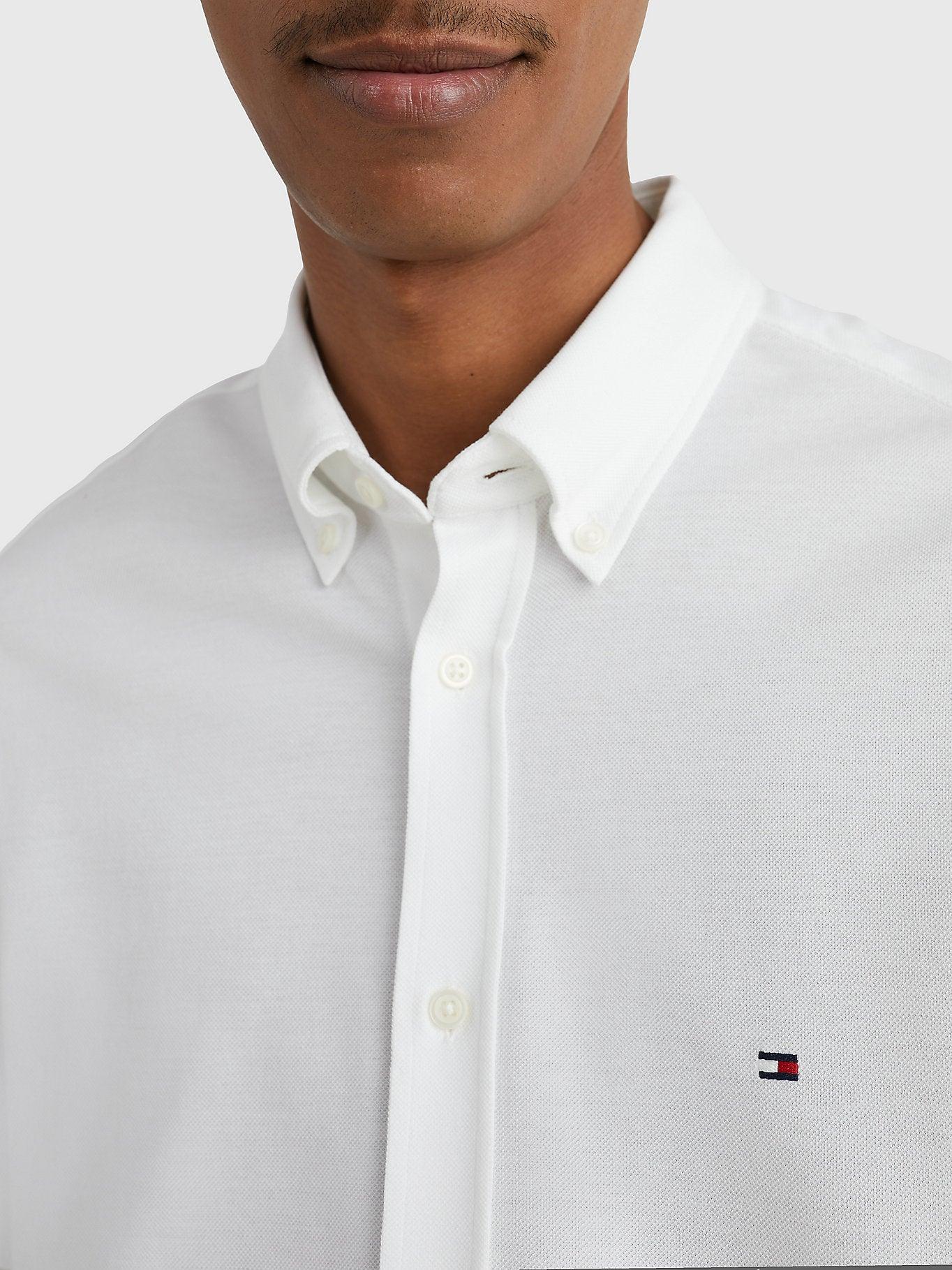 Chemise Tommy Hilfiger blanc en coton bio - Georgespaul