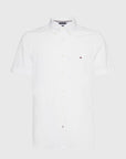 Chemise Tommy Hilfiger blanc en coton bio - Georgespaul