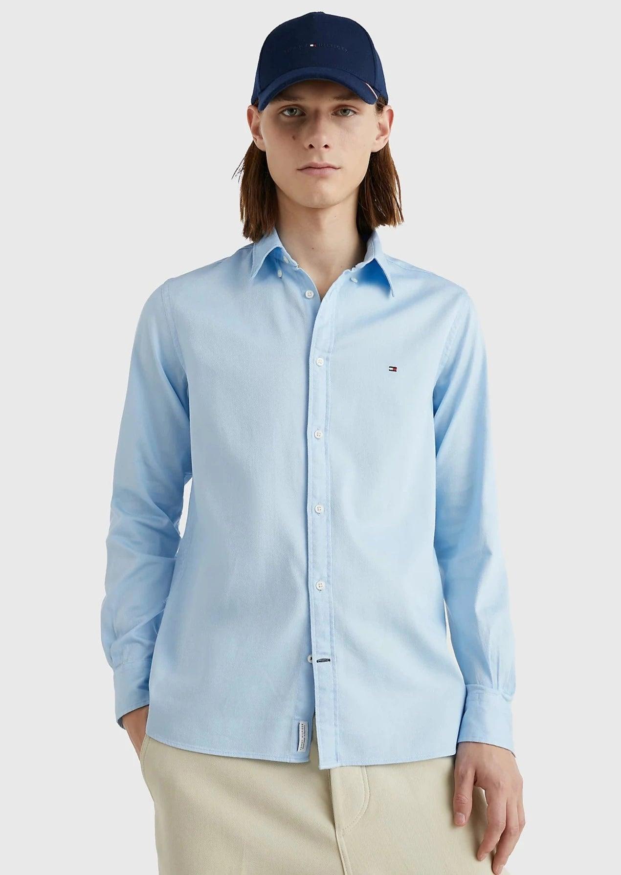 Chemise Tommy Hilfiger bleu clair - Georgespaul