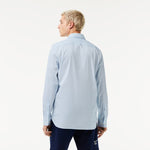 Laden Sie das Bild in den Galerie-Viewer, Chemise à carreaux homme Lacoste ajustée bleu clair stretch | Georgespaul
