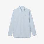 Afbeelding in Gallery-weergave laden, Chemise à carreaux homme Lacoste ajustée bleu clair stretch | Georgespaul
