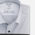 Laden Sie das Bild in den Galerie-Viewer, Chemise à imprimés homme Modern Kent OLYMP ajustée blanche | Georgespaul
