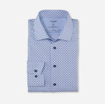 Afbeelding in Gallery-weergave laden, Chemise à motifs Luxor OLYMP droite bleue pour homme I Georgespaul
