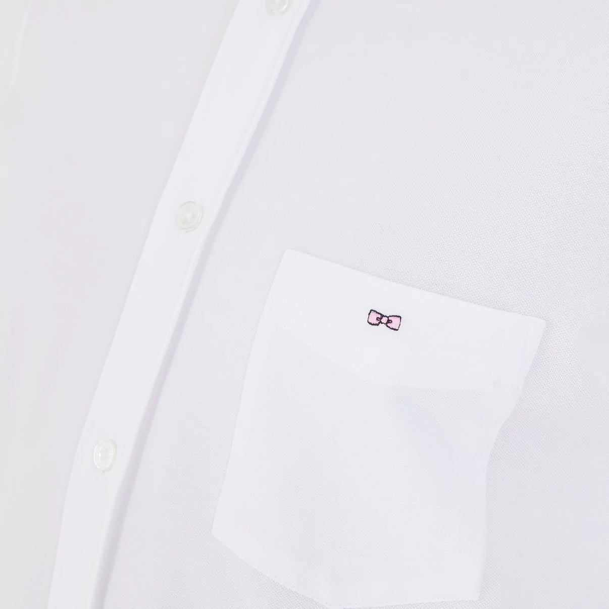 Chemise manches courtes homme Eden Park blanche coton piqué | Georgespaul