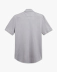 Graues, kurzärmliges Hemd aus Baumwollpiqué von Eden Park