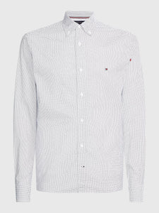Chemise micro motifs Tommy Hilfiger blanche pour homme I Georgespaul