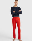 Ensemble de pyjama homme Tommy Hilfiger rouge en coton | Georgespaul