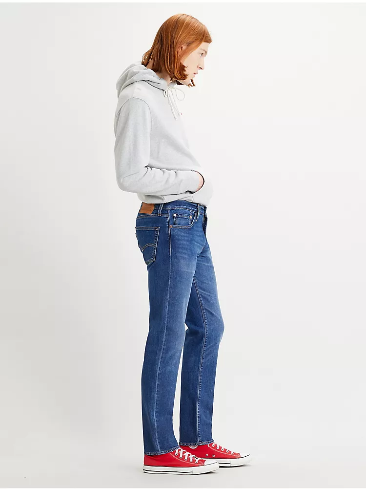 Blaue Levi's® 511™ Slim-Jeans aus Stretch-Baumwolle