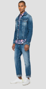 Charger l&#39;image dans la galerie, Veste en jeans Replay bleu délavé
