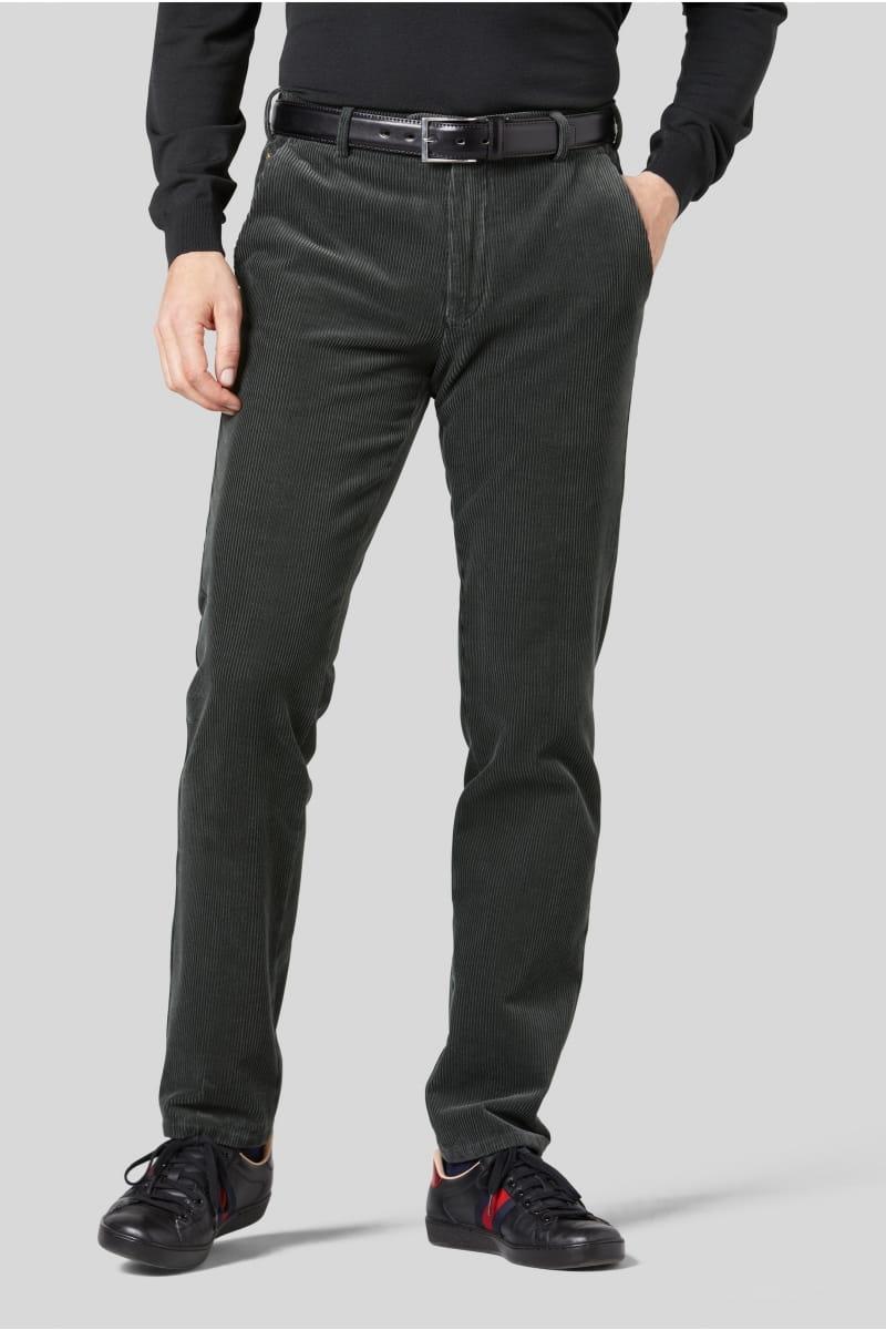 Pantalon chino Meyer gris en velours - Georgespaul