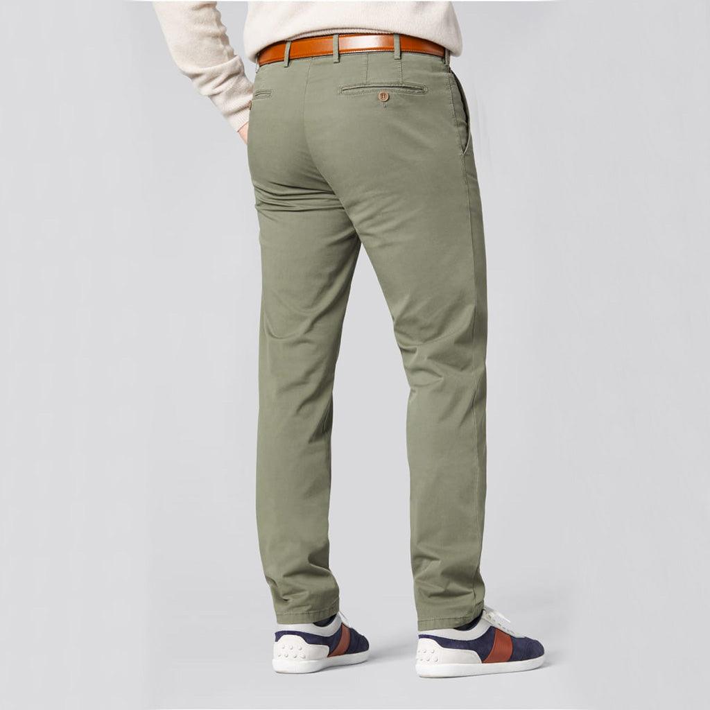 Pantalon chino Meyer kaki en coton bio - Georgespaul