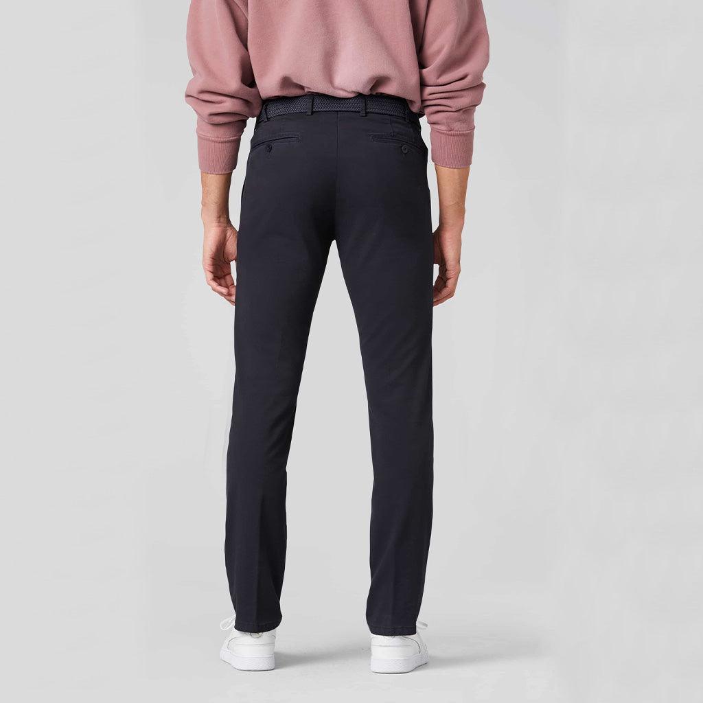 Pantalon chino Meyer marine en coton bio - Georgespaul
