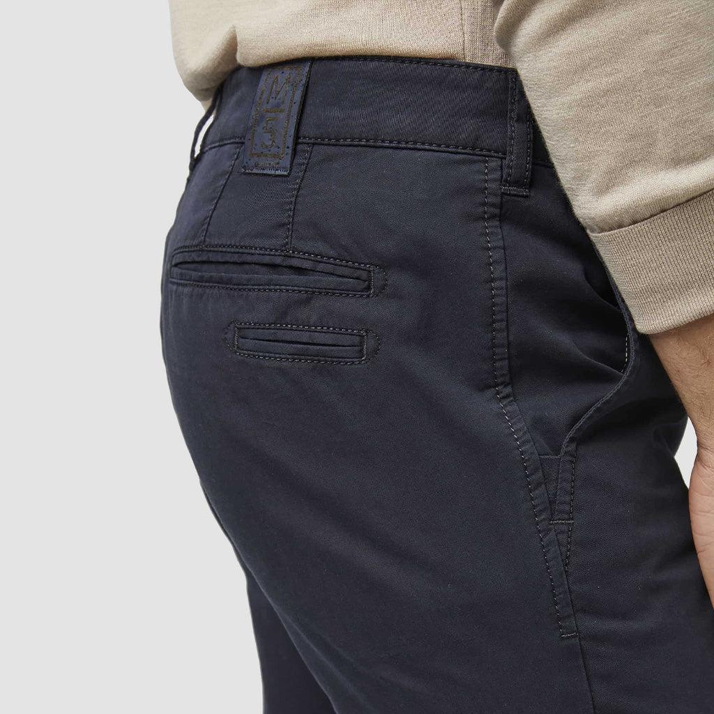 Pantalon chino Meyer marine en twill de coton - Georgespaul