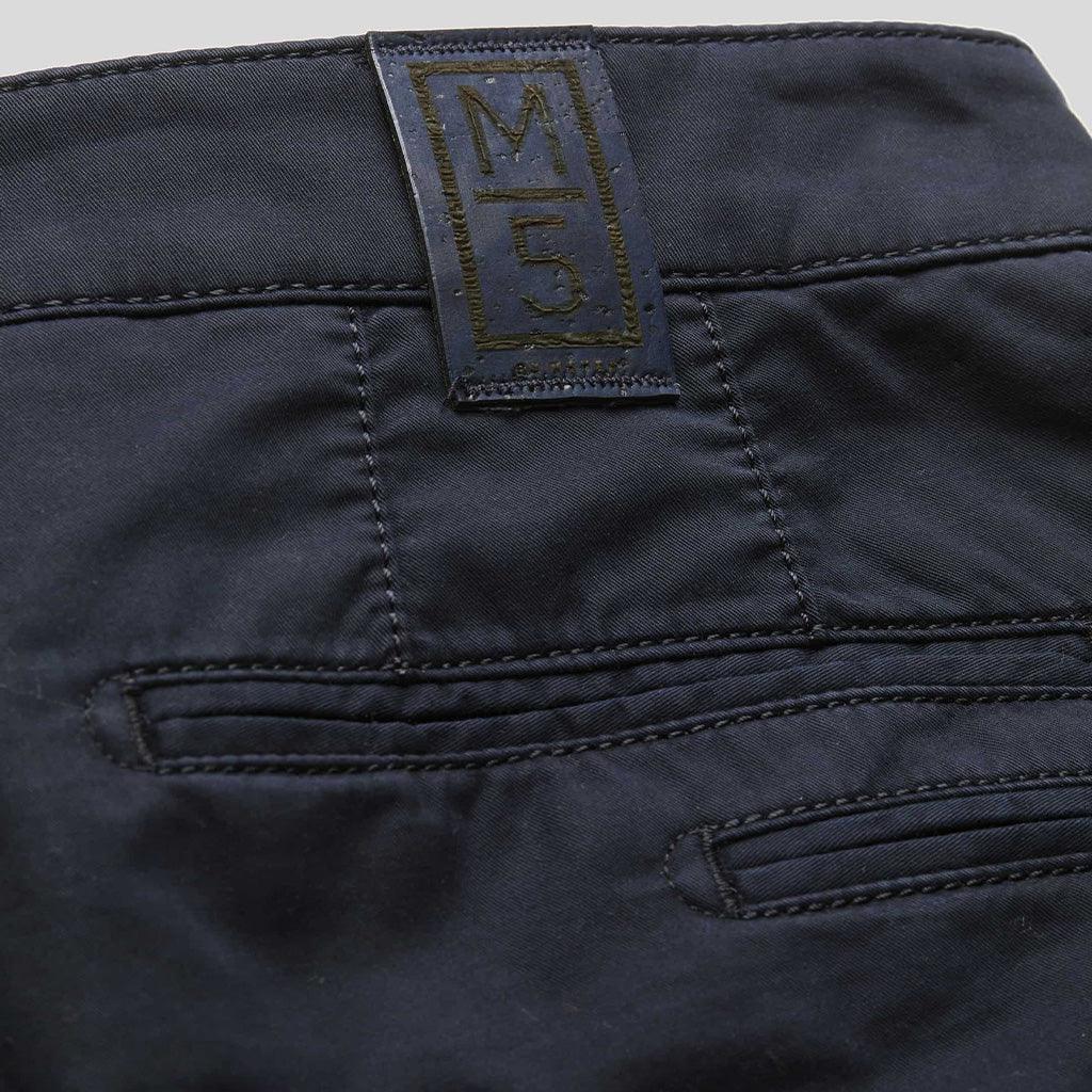 Pantalon chino Meyer marine en twill de coton - Georgespaul