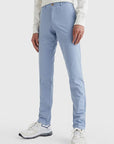 Pantalon chino slim Tommy Hilfiger bleu clair en coton bio stretch - Georgespaul