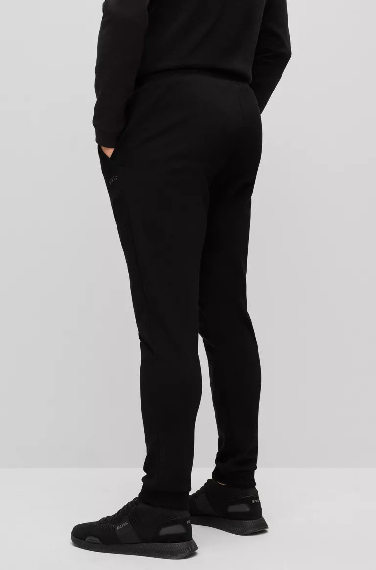 Pantalon de jogging Hugo Boss noir en coton bio | Georgespaul
