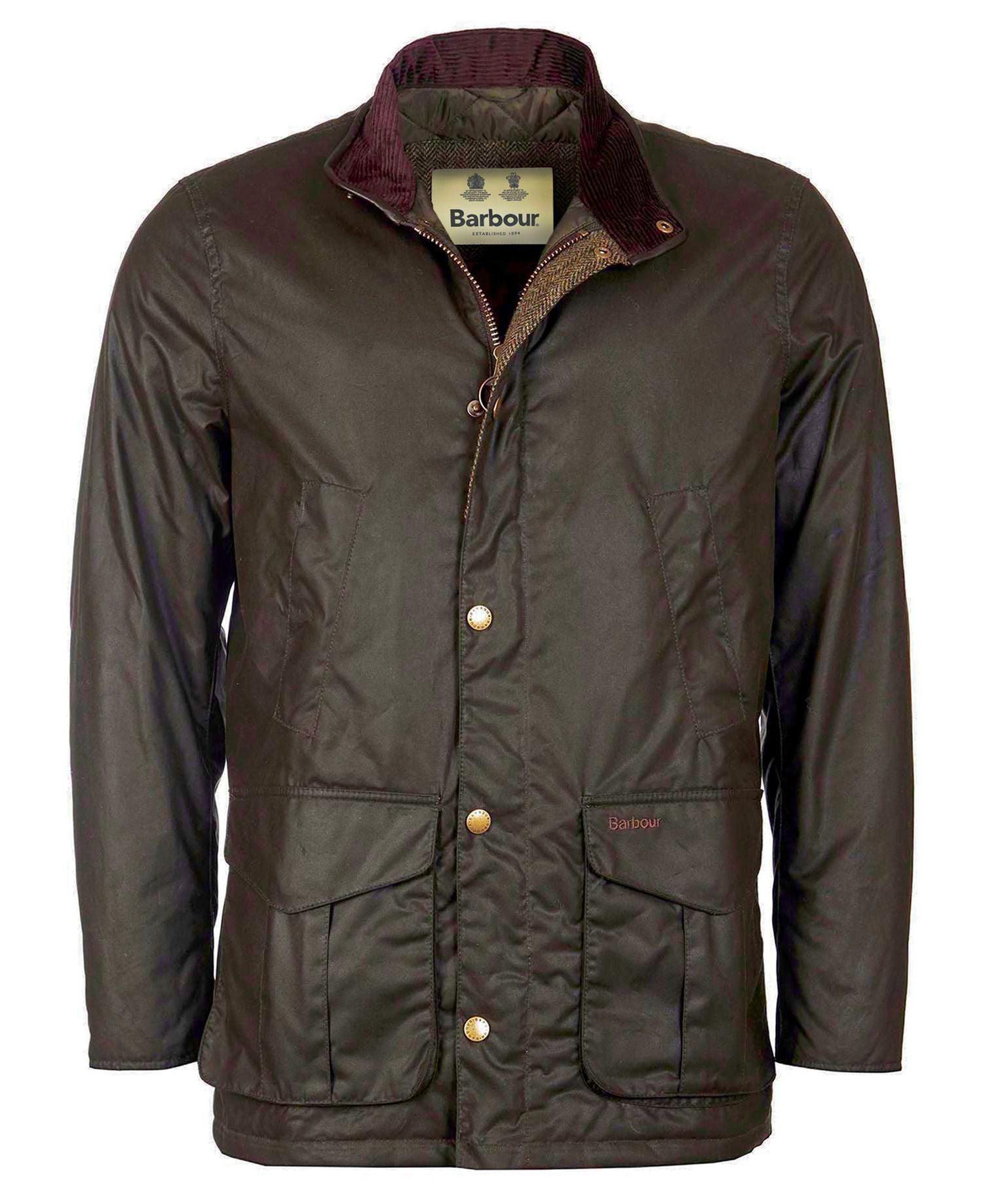 Parka imperméable Barbour kaki en coton ciré - Georgespaul