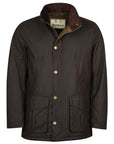 Parka imperméable Barbour marron en coton ciré - Georgespaul