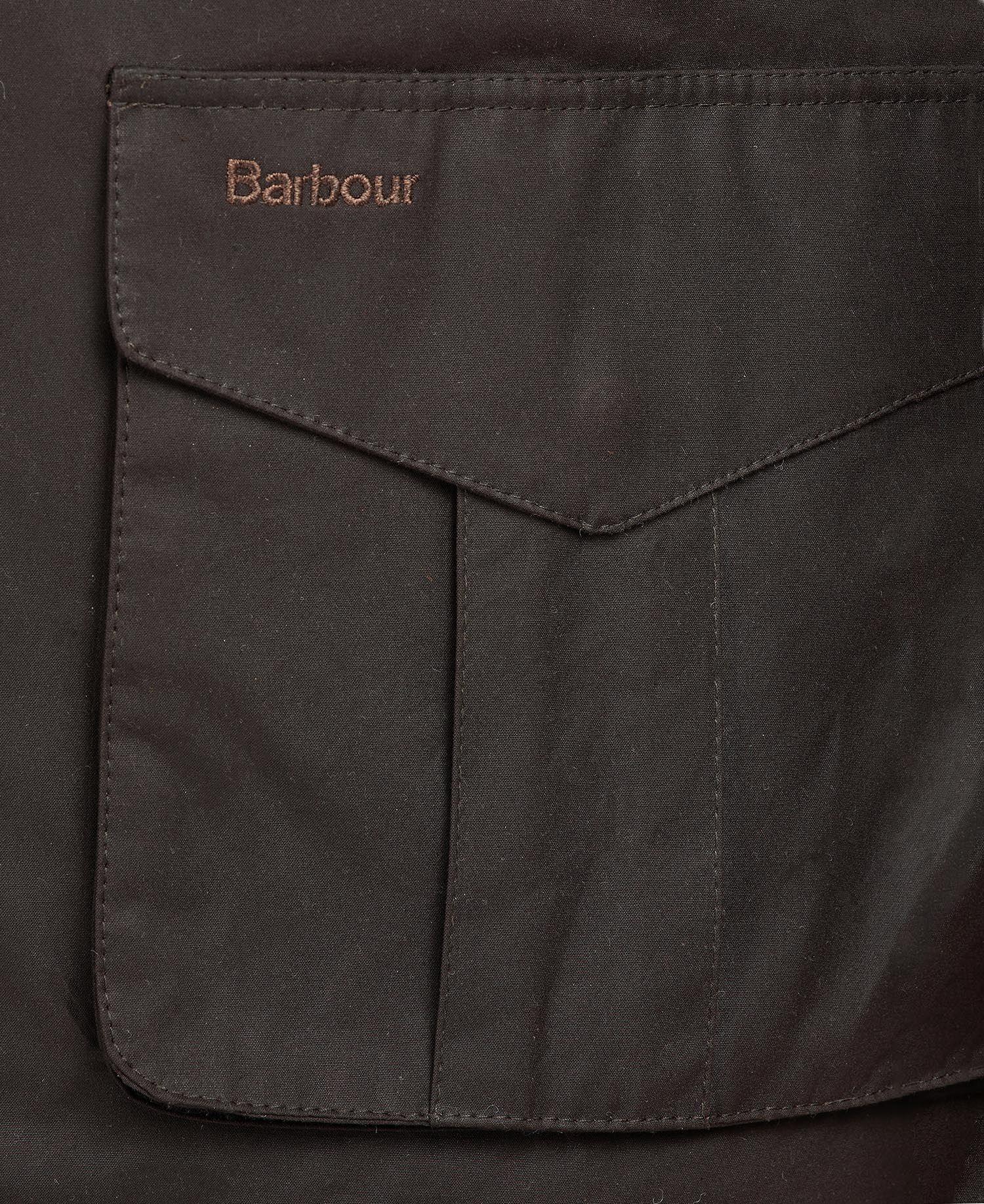 Parka imperméable Barbour marron en coton ciré - Georgespaul