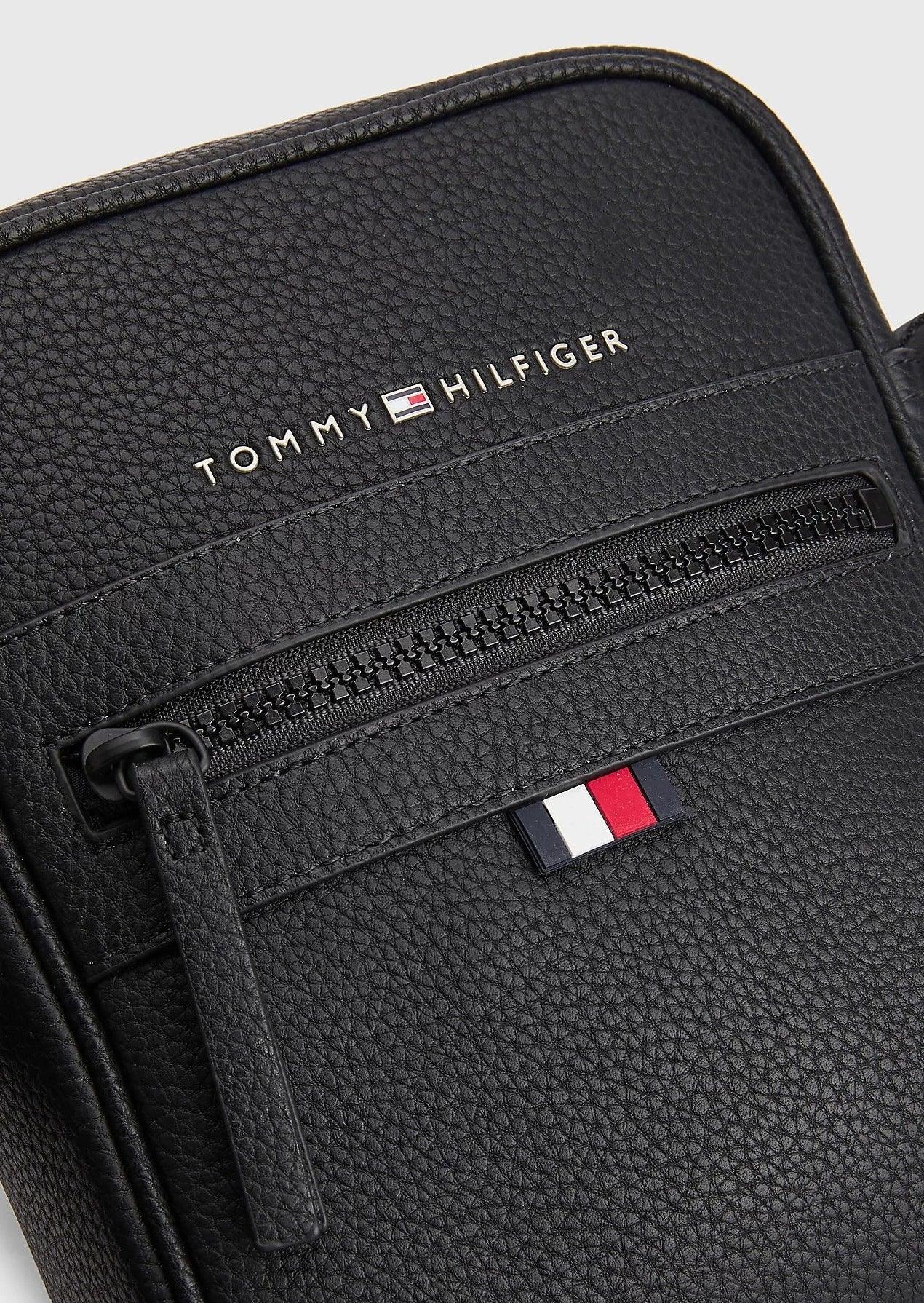 Petite sacoche à bandoulière Tommy Hilfiger noire - Georgespaul