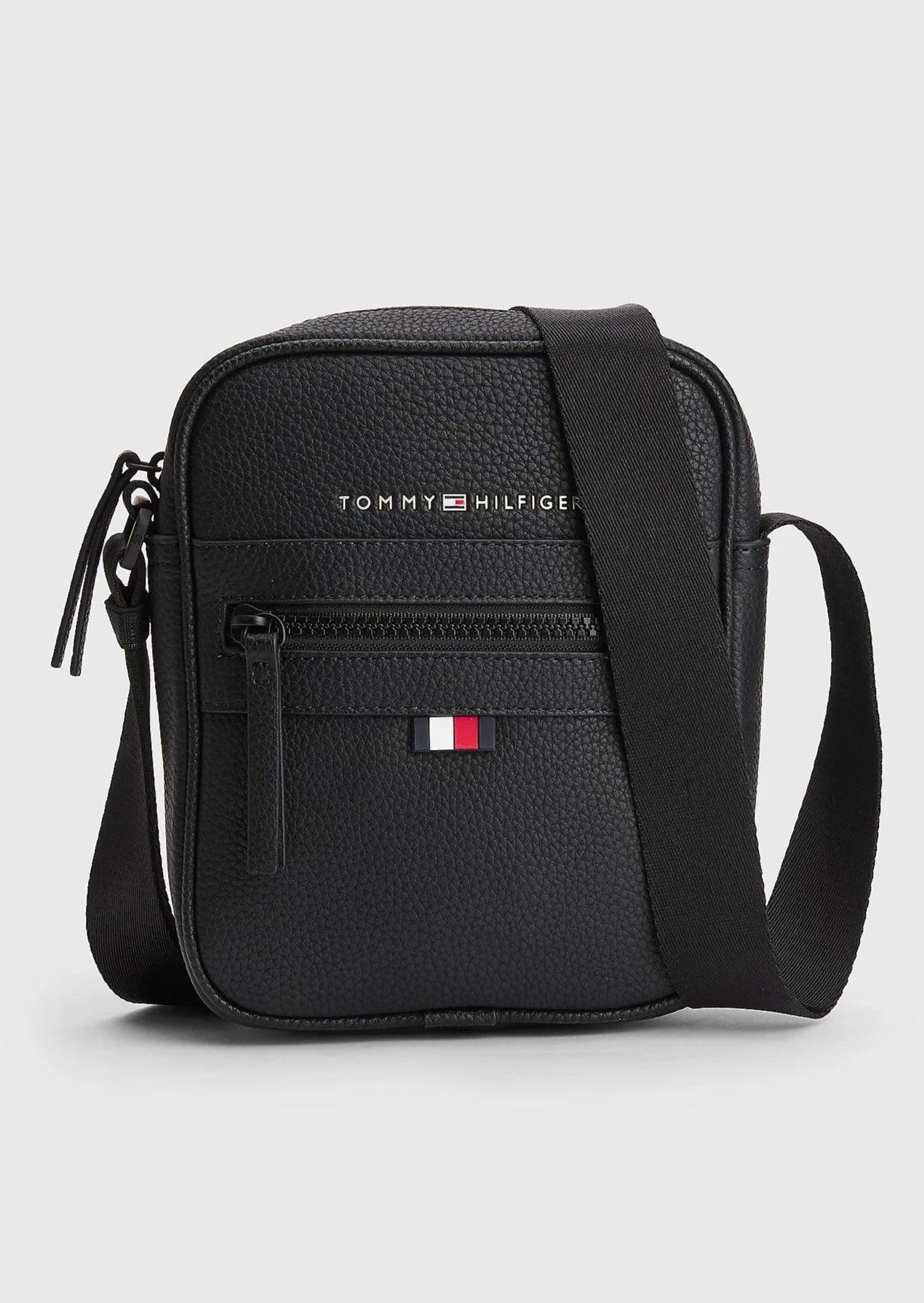 Petite sacoche à bandoulière Tommy Hilfiger noire - Georgespaul