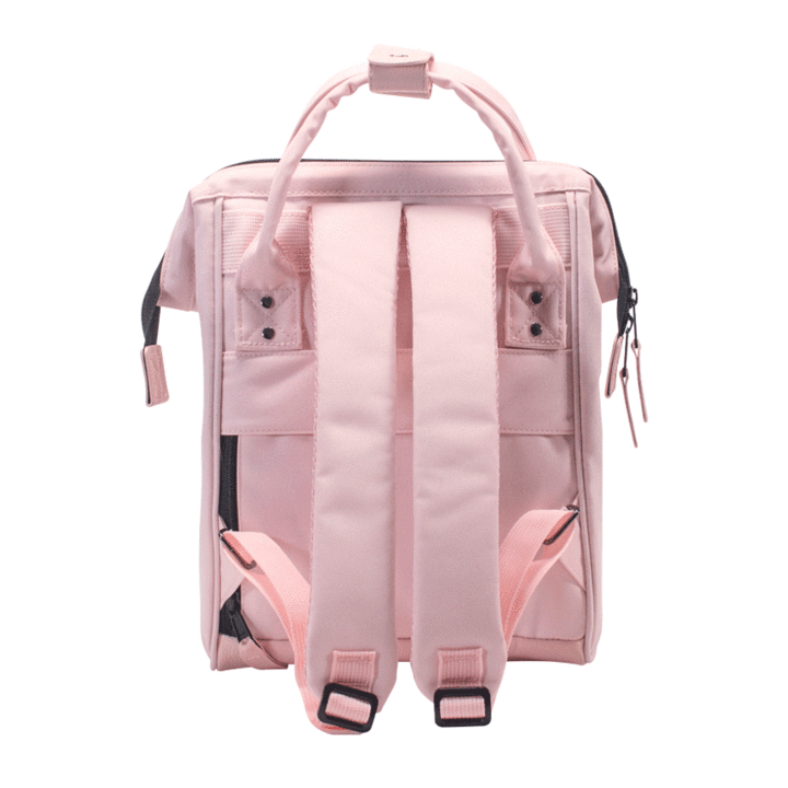 Kleiner rosafarbener Cabaïa-Rucksack und austauschbare Taschen