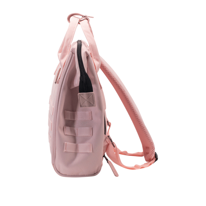 Petit sac à dos Cabaïa rose et poches interchangeables