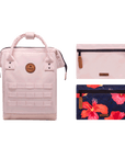 Petit sac à dos Cabaïa rose et poches interchangeables - Georgespaul