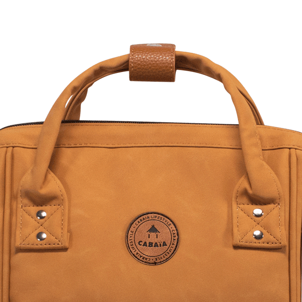 Petit sac à dos Cabaïa marron et poches interchangeables - Georgespaul