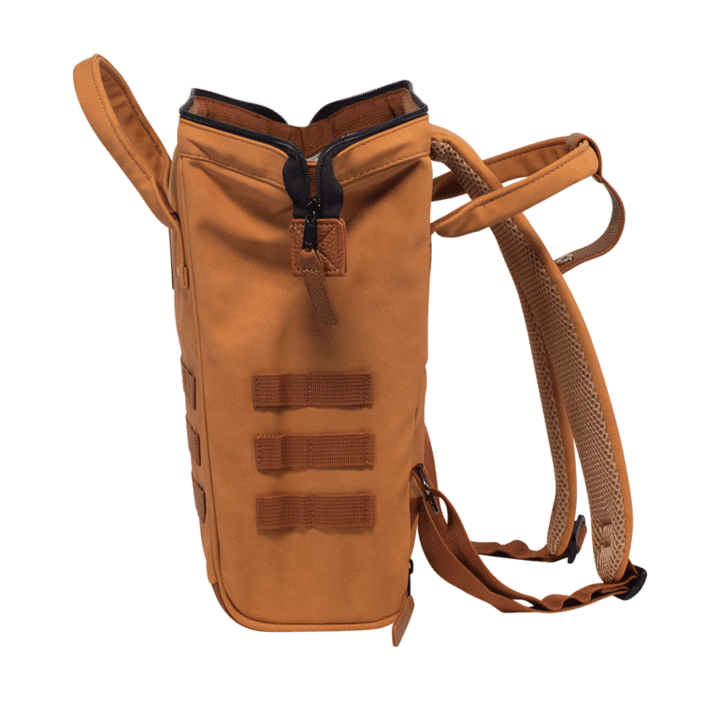 Petit sac à dos Cabaïa marron et poches interchangeables - Georgespaul