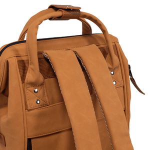 Kleiner brauner Cabaïa-Rucksack mit austauschbaren Taschen 