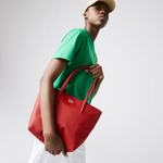 Afbeelding in Gallery-weergave laden, Petit sac cabas zippé L.12.12 Concept Lacoste rouge
