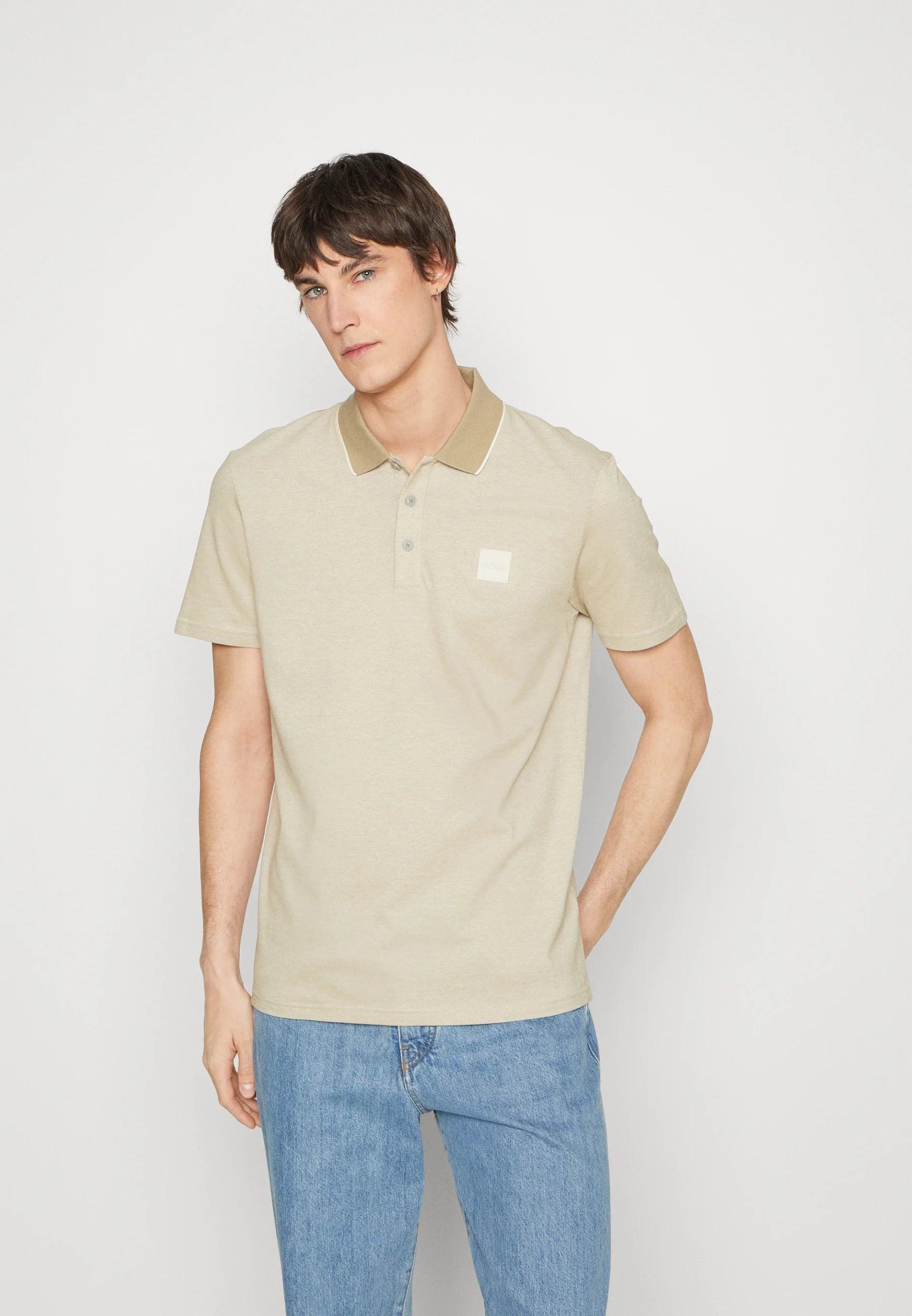 Polo BOSS beige en coton - Georgespaul