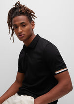 Afbeelding in Gallery-weergave laden, Polo BOSS noir en coton pour homme I Georgespaul
