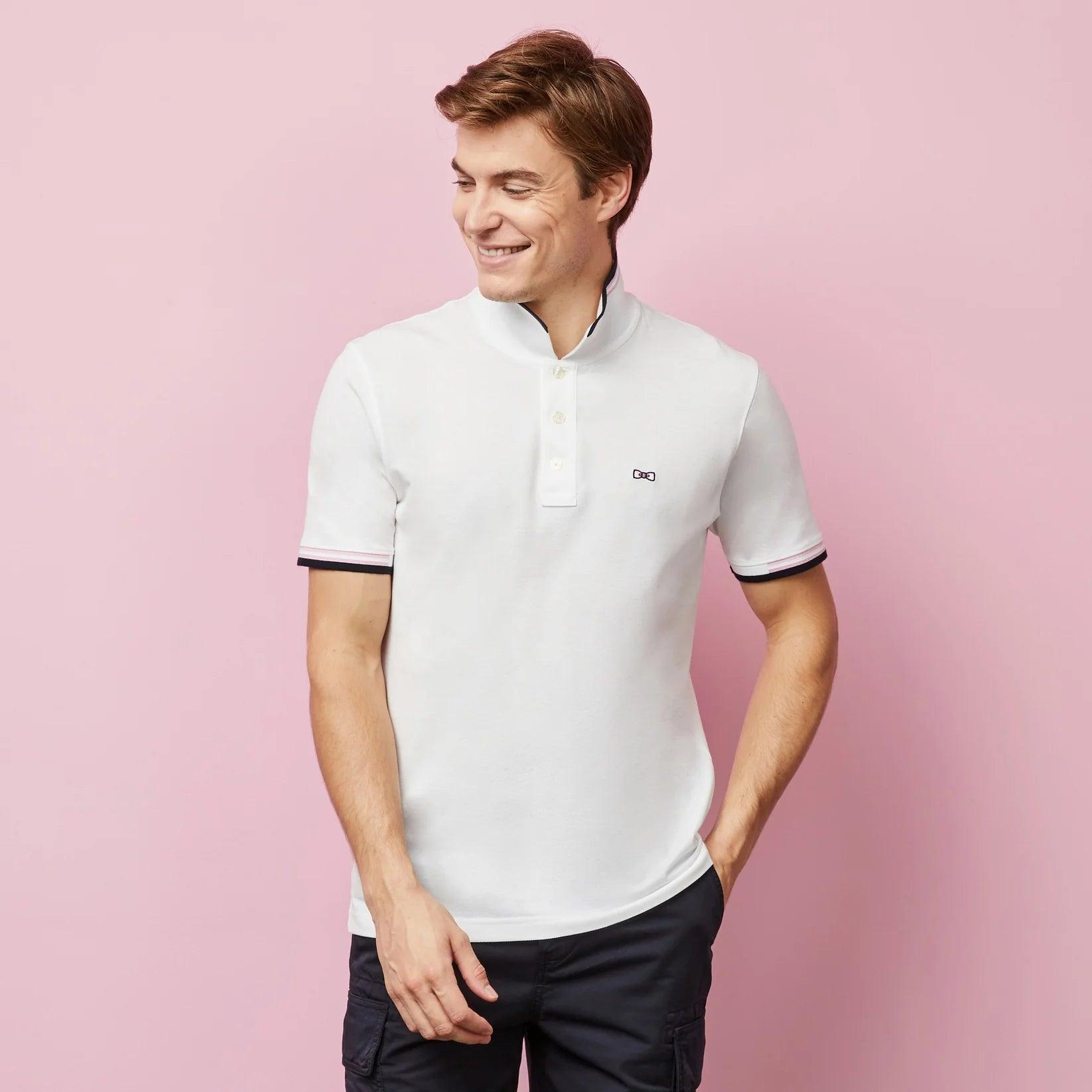 Polo Eden Park blanc en coton - Georgespaul