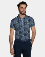 Afbeelding in Gallery-weergave laden, Polo à motifs NZA marine en coton pour homme I Georgespaul
